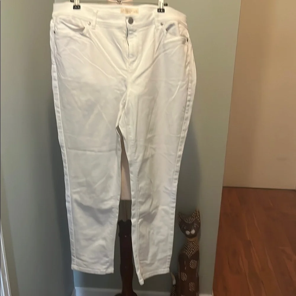 Jill Stylish White Jeans Authentic Fit Slim Ankle - Picture 1 of 4